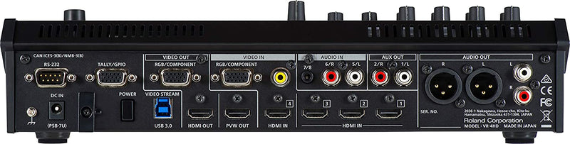 Roland VR-4HD 4 Channel AV Mixer with USB Stream/Record