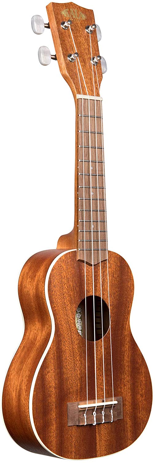 Kala KA-S Satin Mahogany Soprano Ukulele with White Binding