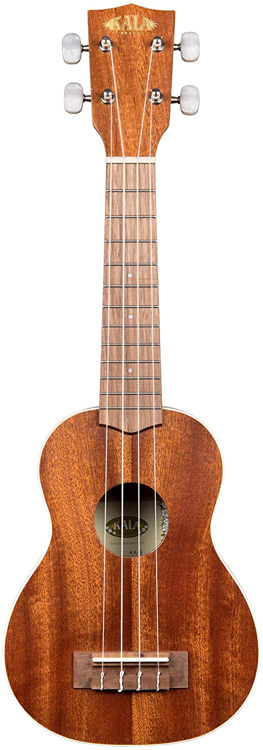 Kala KA-S Satin Mahogany Soprano Ukulele with White Binding