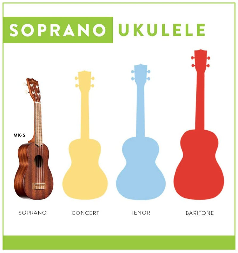 Makala MK-S Soprano Mahogany Ukulele by Kala
