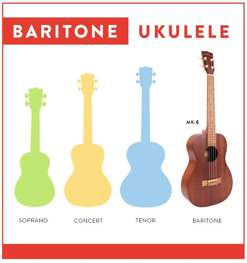 Makala MK-B Baritone Mahogany Ukulele by Kala