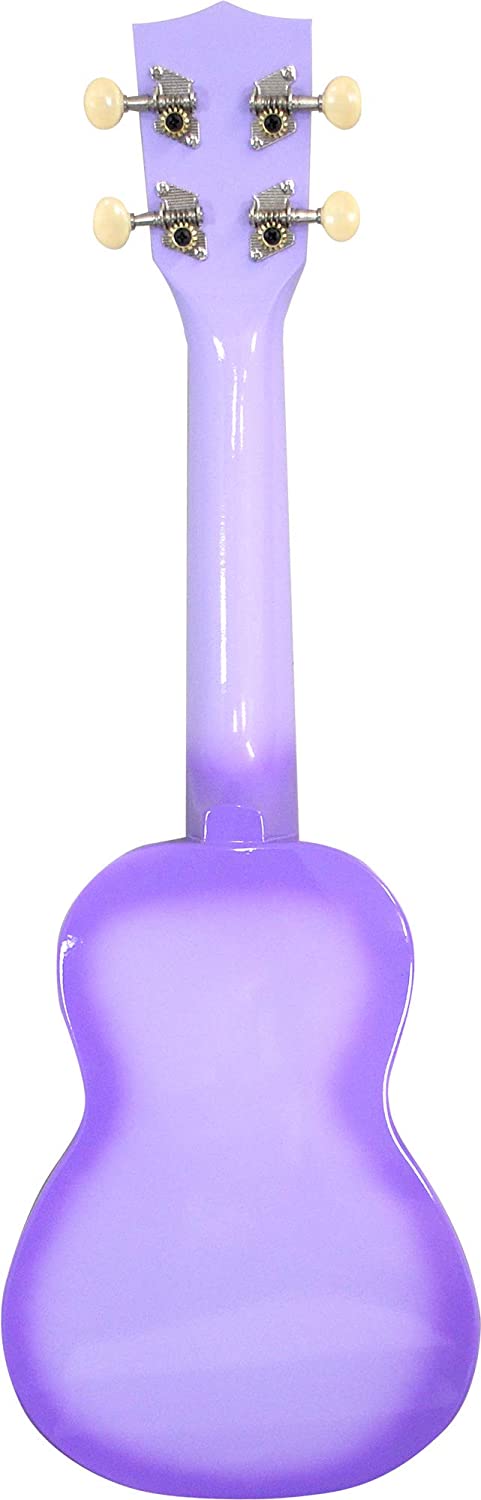Kala Makala Dolphin Soprano Ukulele with Bag - Purple Burst