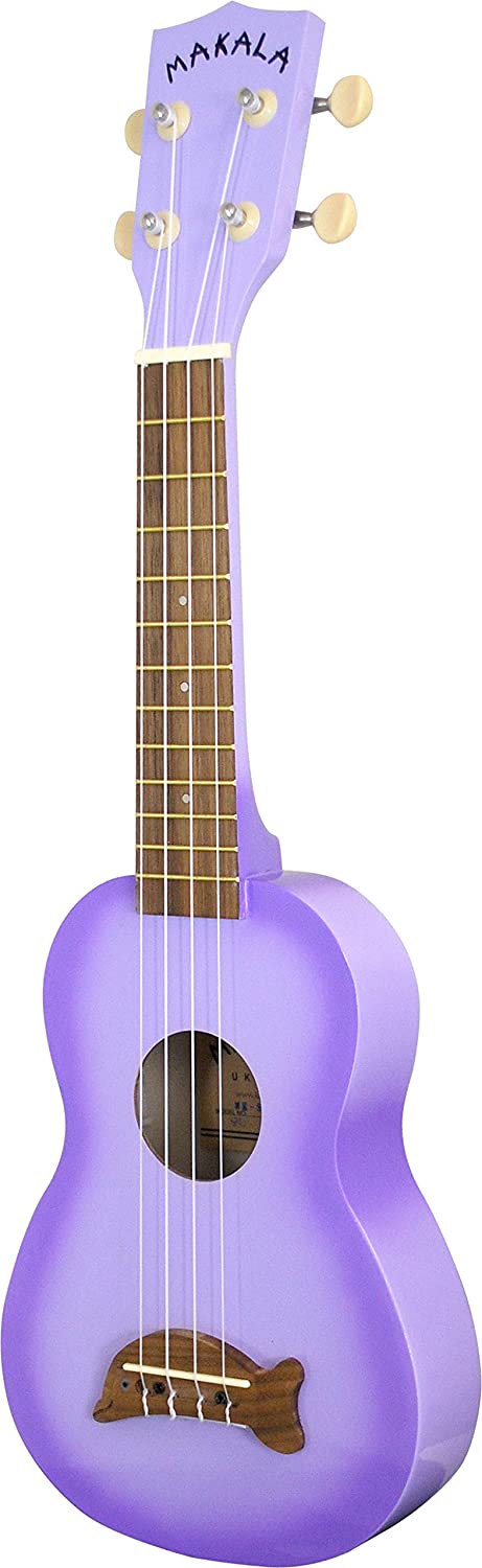 Kala Makala Dolphin Soprano Ukulele with Bag - Purple Burst