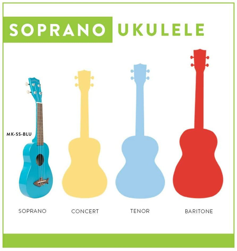 Makala MK-SS/BLU Blue Shark Soprano Ukulele