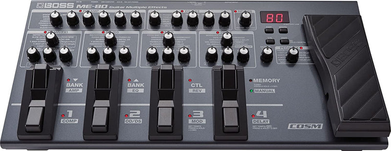BOSS ME-80 Multiple Pedal with Looper, Multicolored