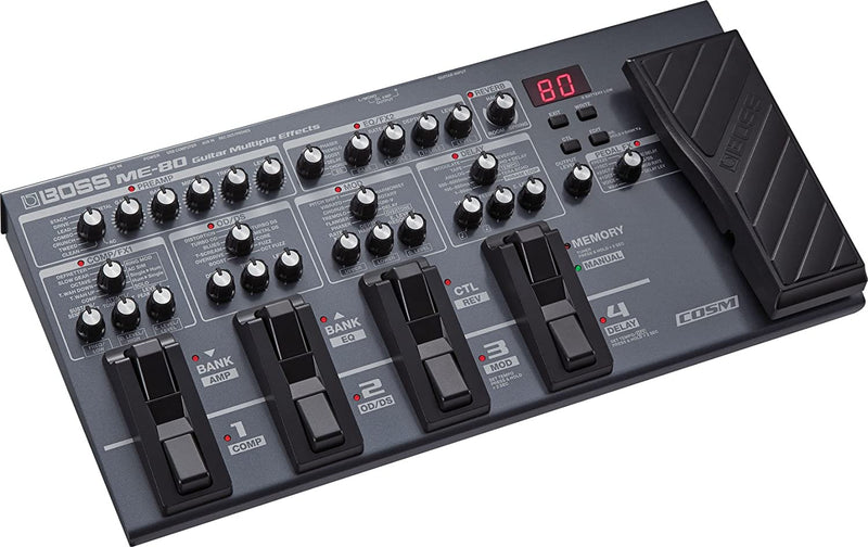 BOSS ME-80 Multiple Pedal with Looper, Multicolored