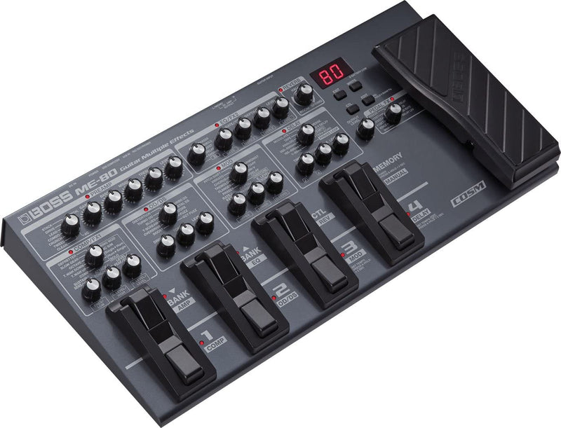 BOSS ME-80 Multiple Pedal with Looper, Multicolored