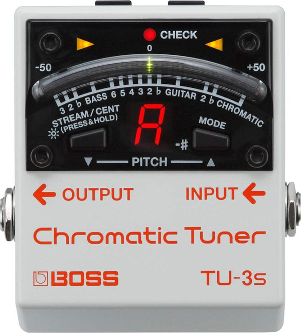 BOSS TU-3S Chromatic Tuner and Power Supply