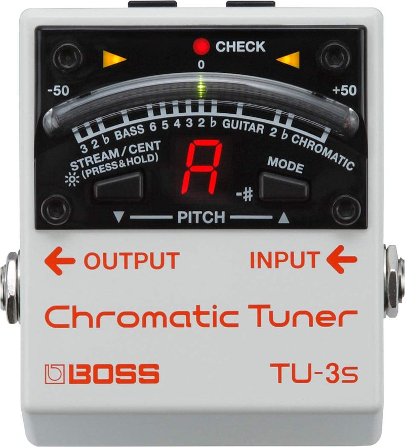 BOSS TU-3S Chromatic Tuner and Power Supply