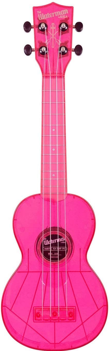 Kala Waterman Soprano Ukulele Fluorescent Pink