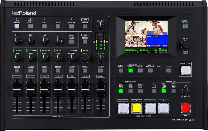 Roland VR-4HD 4 Channel AV Mixer with USB Stream/Record