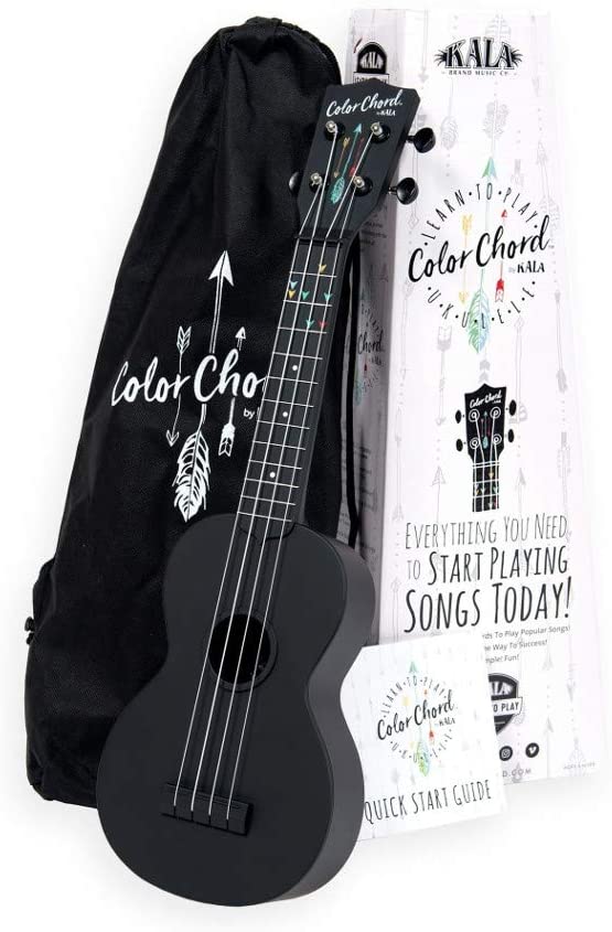 Kala LTP-SCC Learn To Play Color Chord Ukulele Starter Kit for Beginners