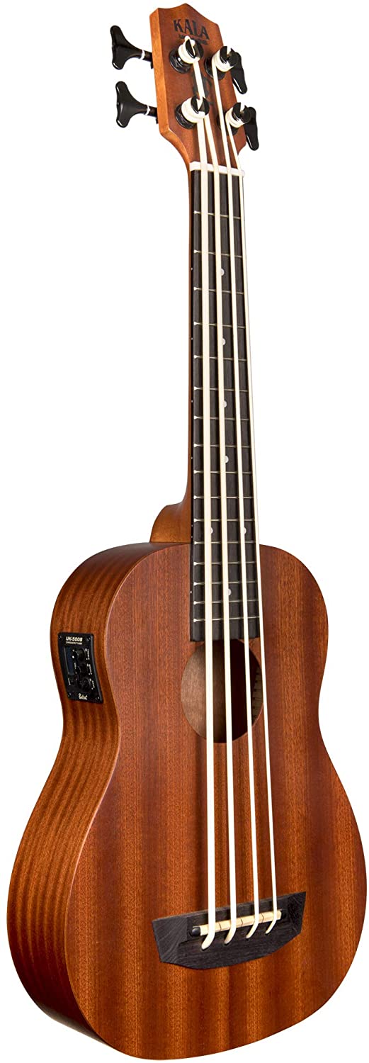 Kala U-Bass Satin/Mahogany Fretted w/Bag
