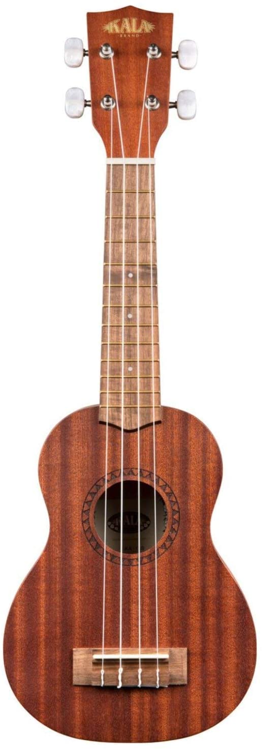 Kala KA-15 Soprano Ukulele Bundle - Natural Mahogany