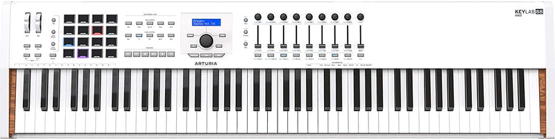 Arturia KeyLab 88 MkII Hammer-Action MIDI Controller and Software (White)