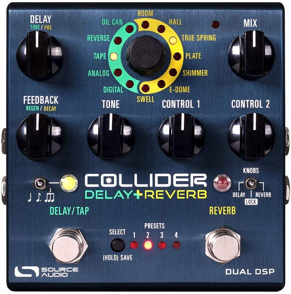 Source Audio Collider Delay+Reverb Guitar Multi-Effects Pedal