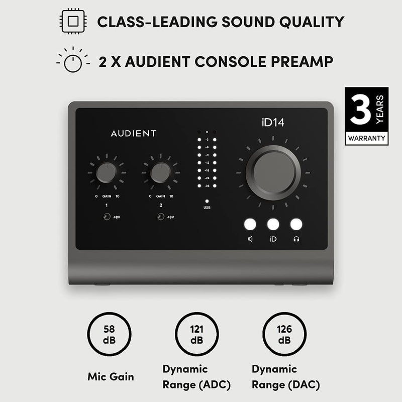 Audient iD14 MKII USB-C Audio Interface